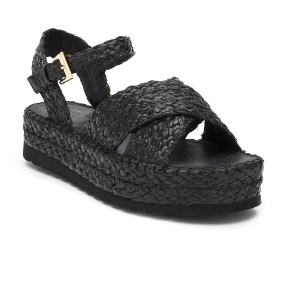 Black Espadrille Sunshine Platform